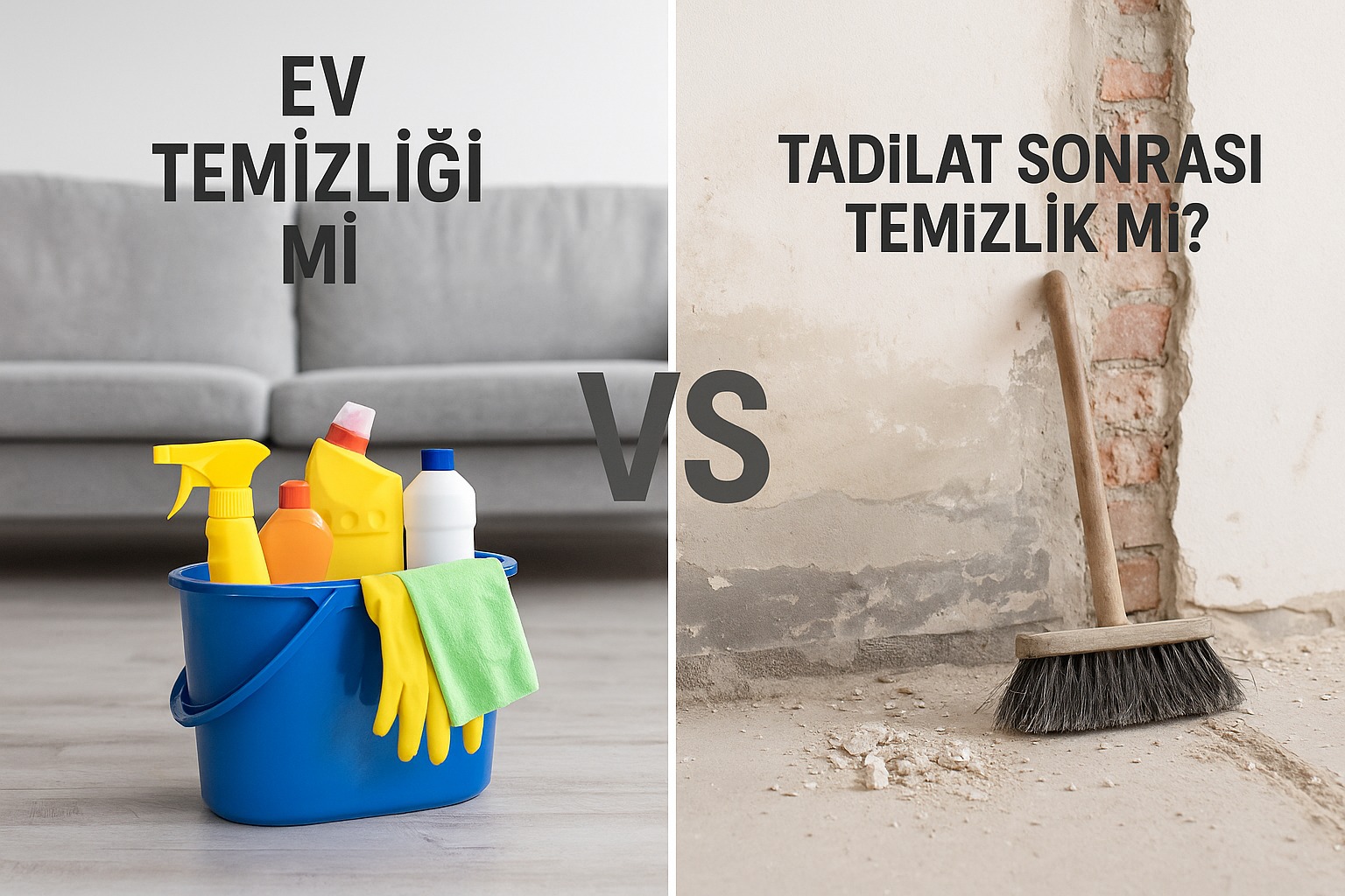 Ev Temizliği mi Tadilat Sonrası Temizlik mi? Arasındaki Farklar Nelerdir?